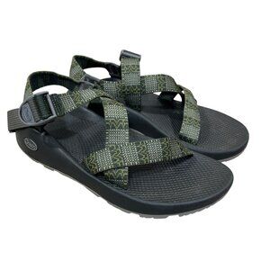 Chaco Men's Sport Sandals Green Hiking Size 10 Outdoor Walking